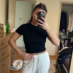 Wild Fable Black Crop Top